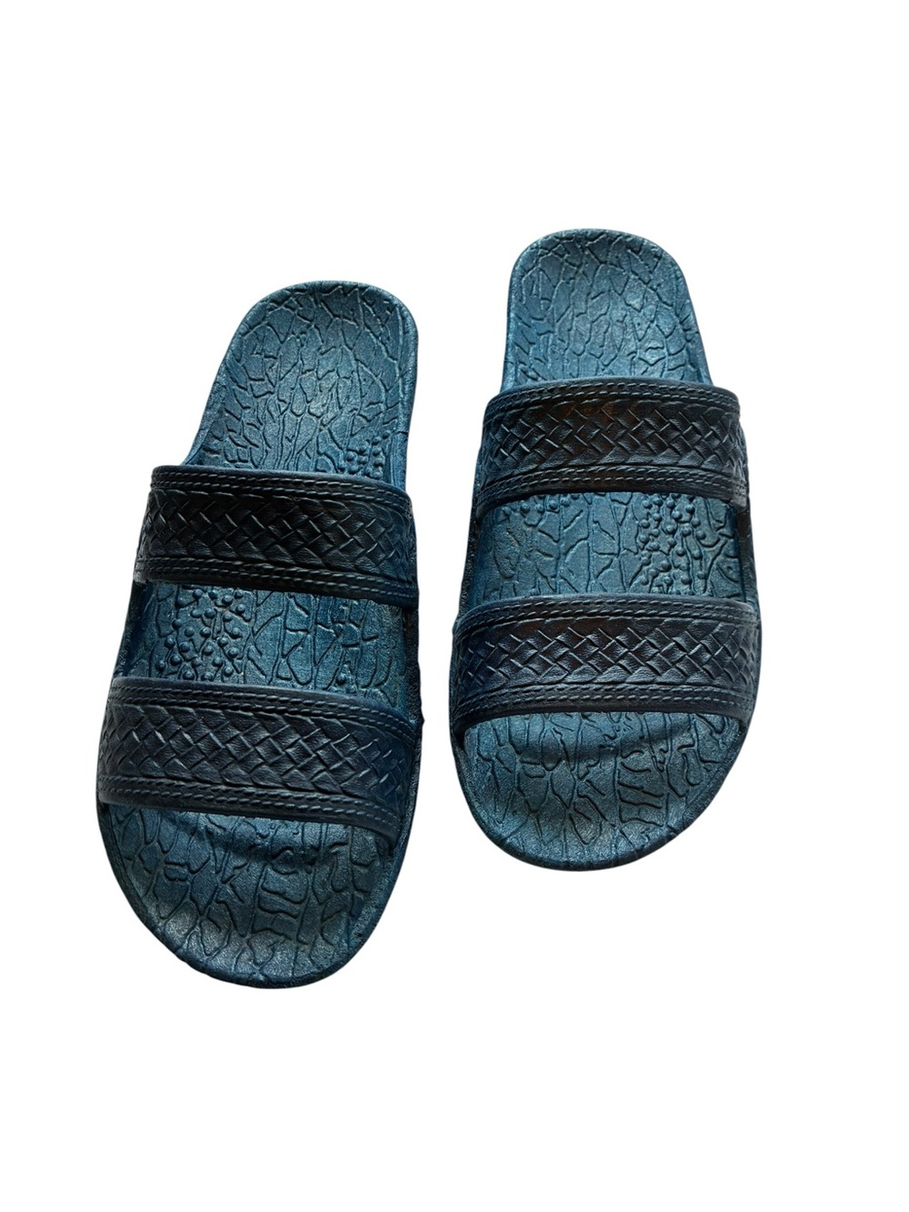 Pali Hawaii Teal Blue Slide Sandals